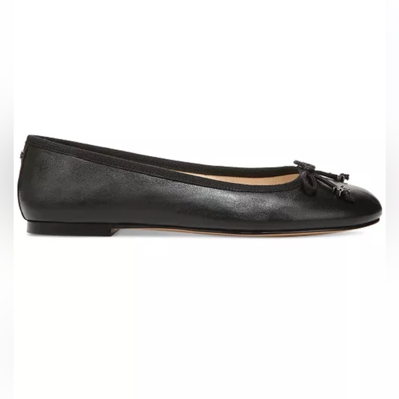 SAM EDELMAN Felicia Luxe Flat Black Leather, size 9Wide - Picture 2 of 12